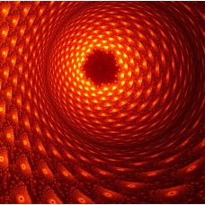 FRACTAL ART DESIGN GREETING CARD Spiralling Ball